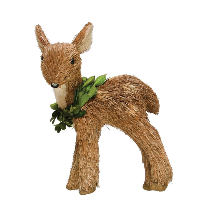 Grass Deer with Wreaths