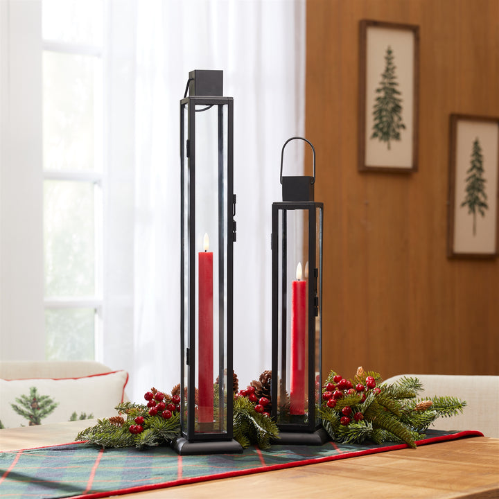 Slim Black Metal Lanterns