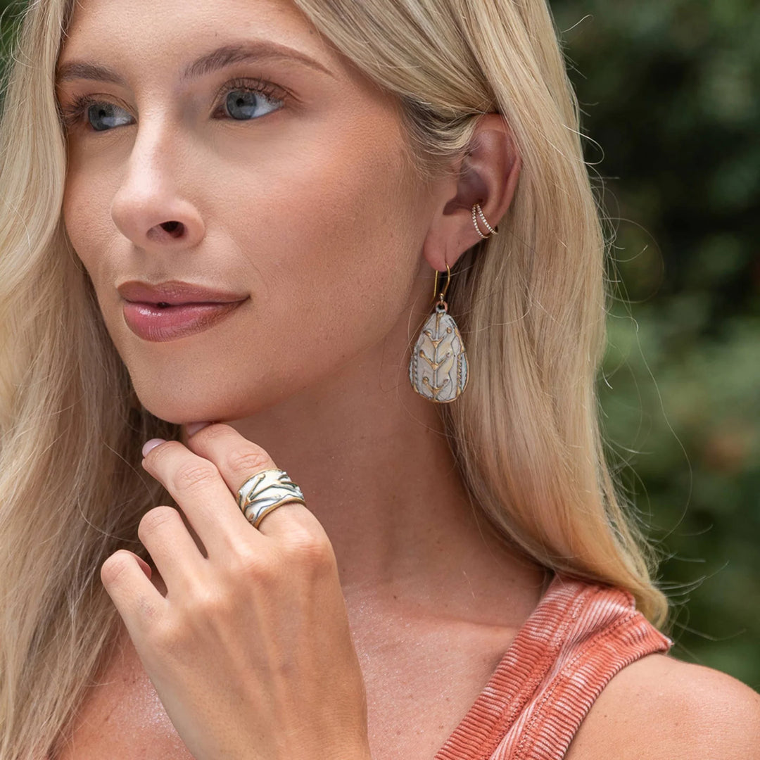 Brass Patina Earrings