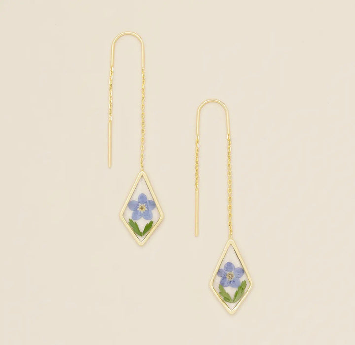 Whispered Bloom Threader Earrings - FINAL SALE