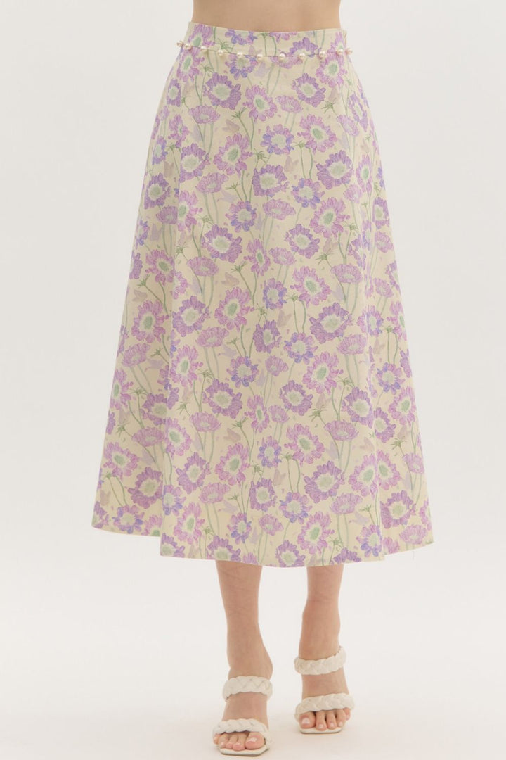 Lilac Flowers Skirt