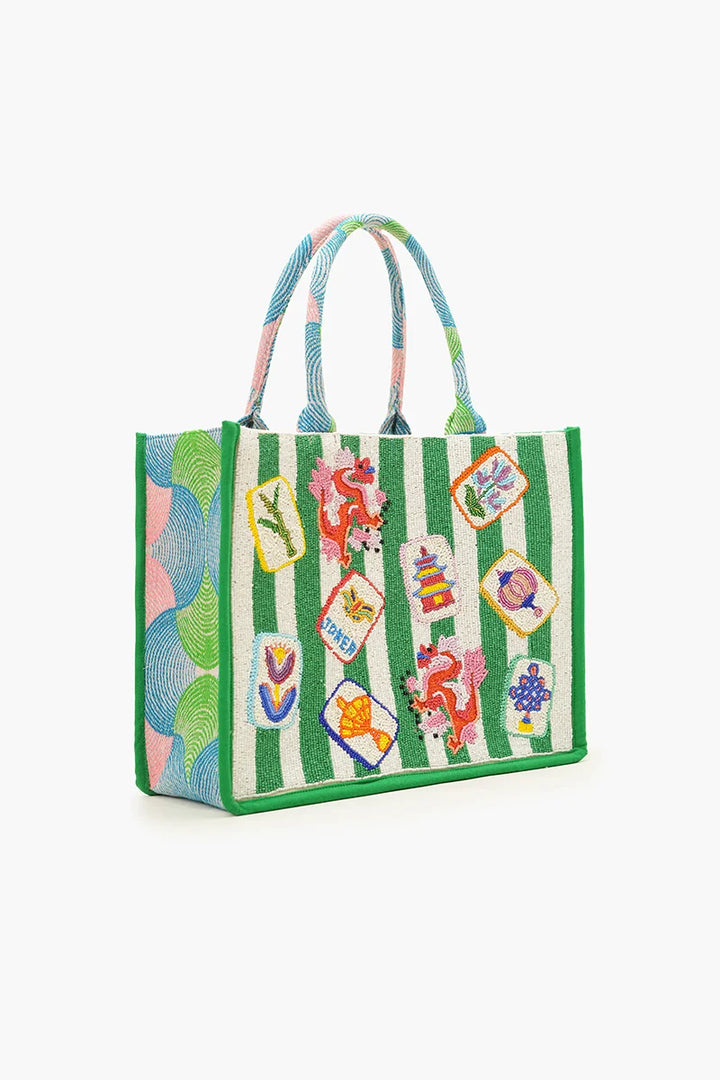 Mahjong Social Jacquard Tote
