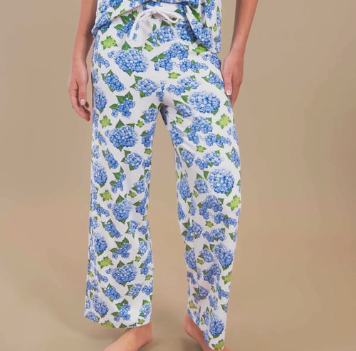Blue Hydrangeas PJ Pants