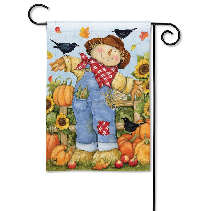 Country Scarecrow Garden Flag