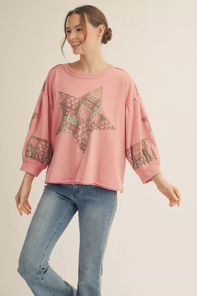 Patchwork Star Pullover