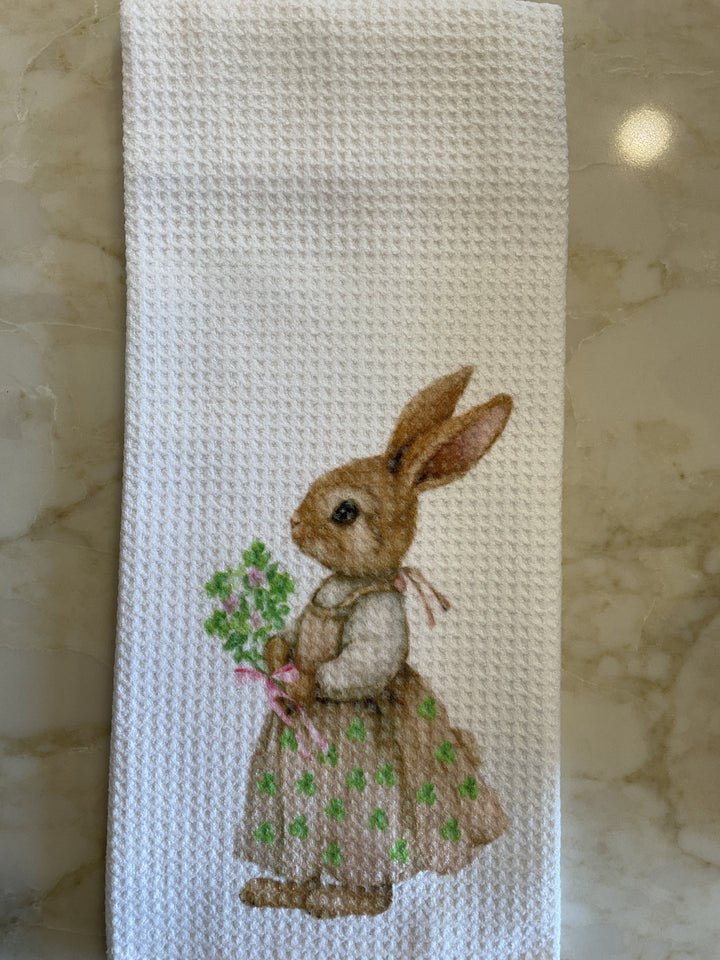 White Waffle Weave Towel