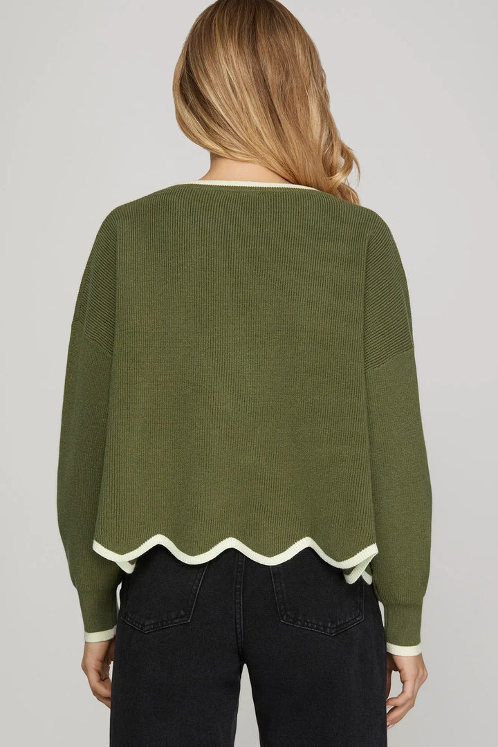 The Willow Scallop Sweater