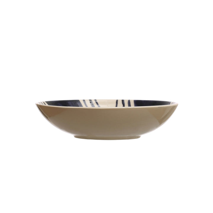 Harbor Lines Stoneware Serving Bowl