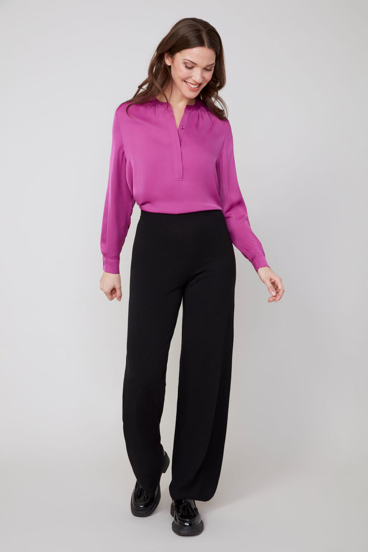 Power Play Wide-Leg Pant – Black