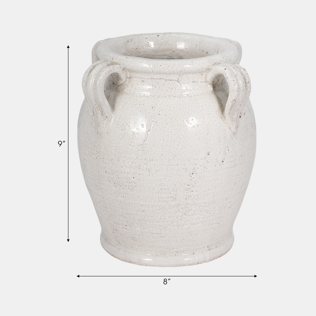 Calais Crackle Handle Pot