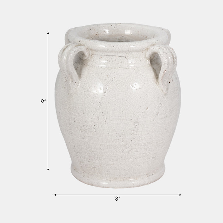 Calais Crackle Handle Pot
