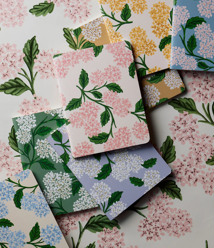 Hydrangea Pocket Notebook Set