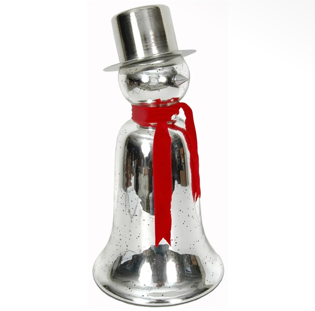 Mercury Silver Snowman Bell