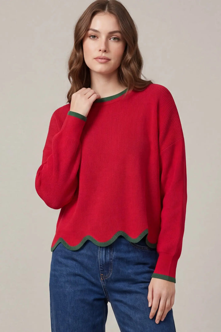 The Merry Scallop Sweater