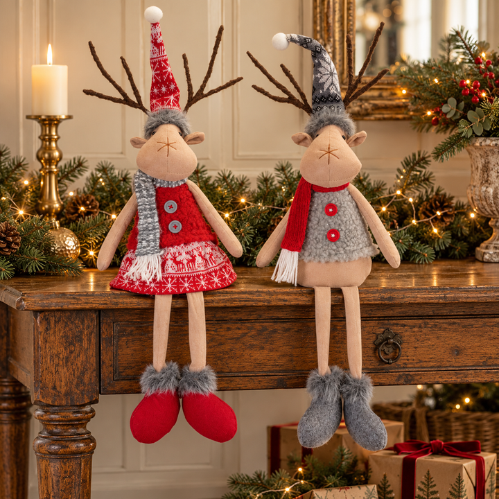Woodland Deer Shelf Sitters – 23″