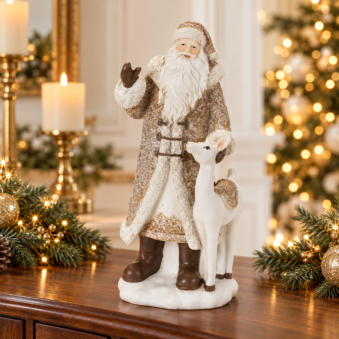 Woodland Elegance Santa Figurines – Two Styles