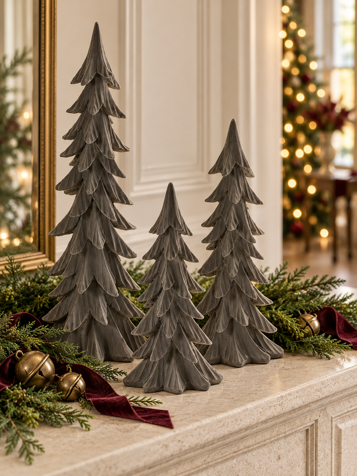 Woodland Elegance Sculpted Trees – 14″, 17″ & 23″