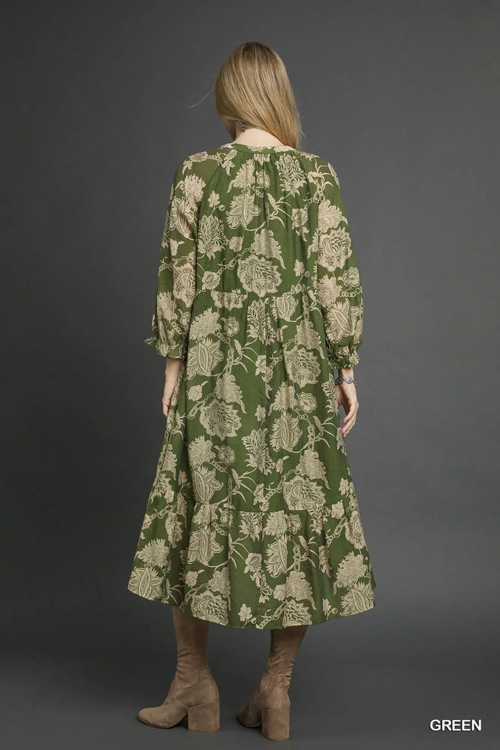 Willow Garden Midi Dress