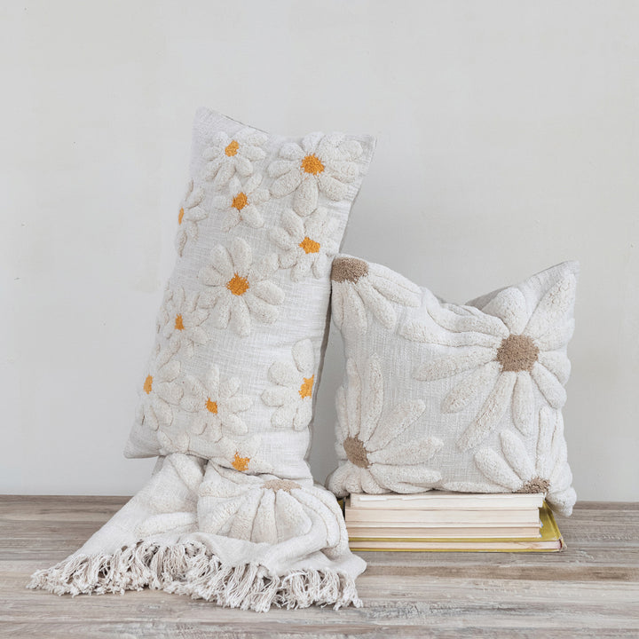 Daisy Meadow Cotton Slub Throw