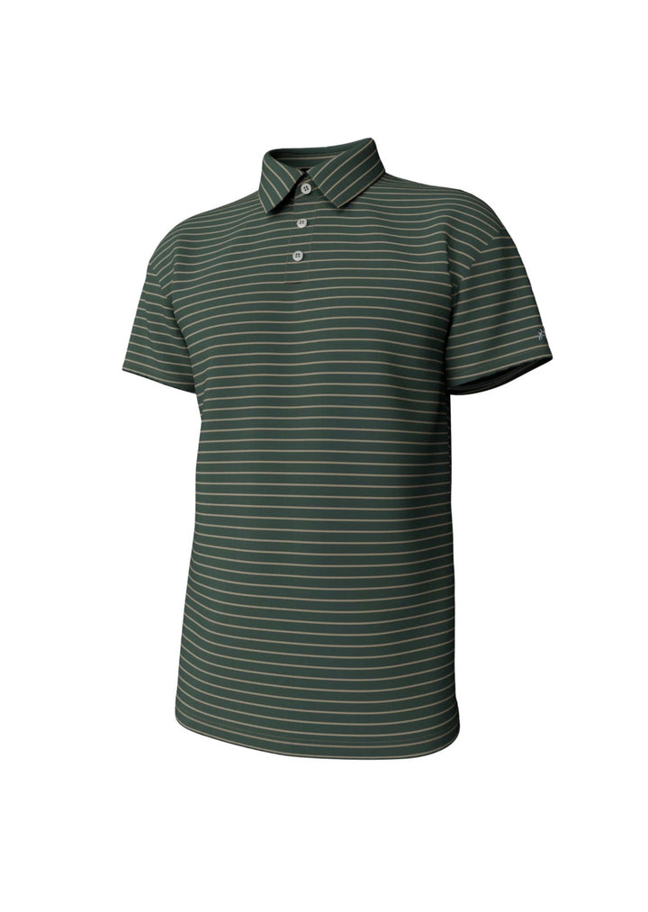 Southern Point Co. Striped Performance Polo – Pine Stripe
