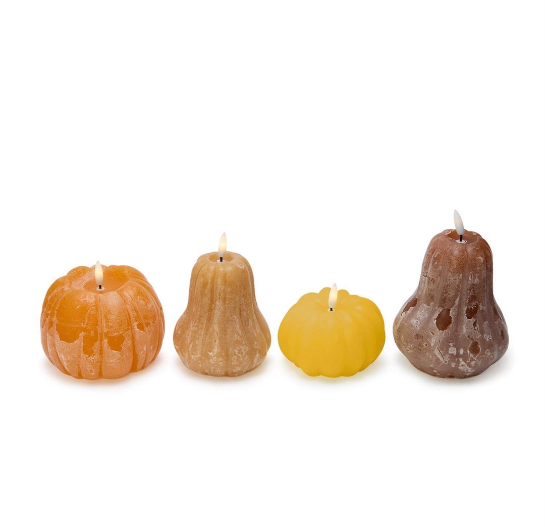 Harvest Glow Flameless Pumpkin & Gourd Candles