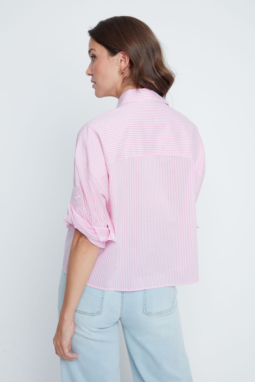 Sweet Stripe Button-Up Top