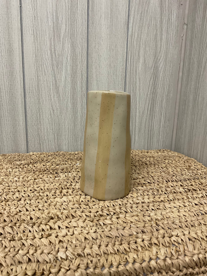 Harvest Plaid & Stripe Ceramic Bud Vases