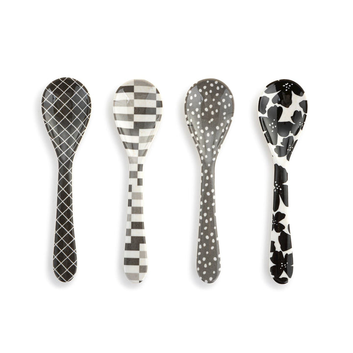 Neutrals Patterned Melamine Spoon Set