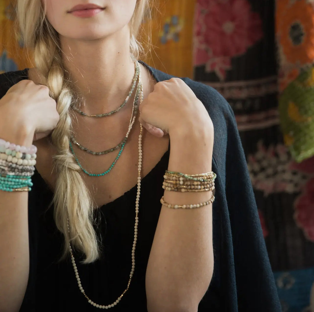 Stone Wrap Bracelet/Necklace