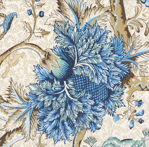 Caspari Blue Chinoiserie Floral Lunch Napkins