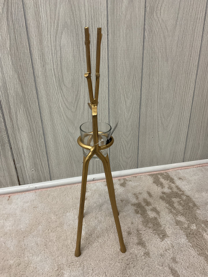 Gold Deer Tealight Holder