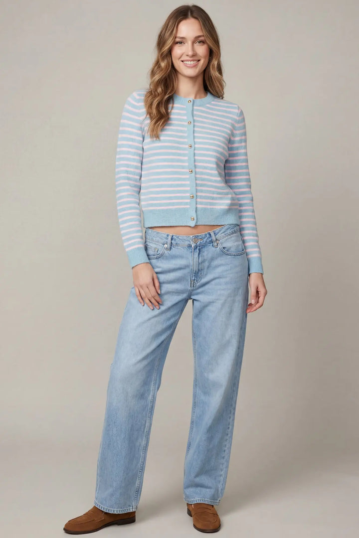 Sweet September Striped Cardigan
