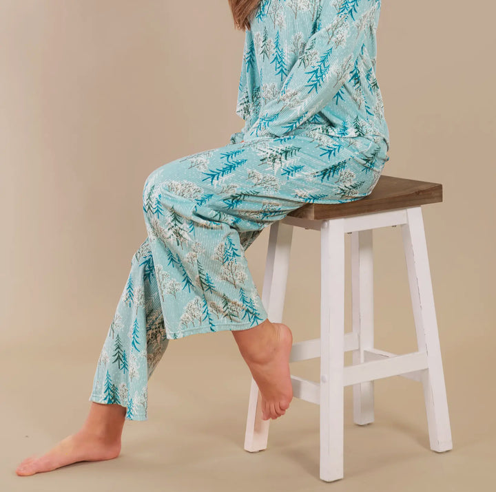 Frosted Blue Trees Pajamas