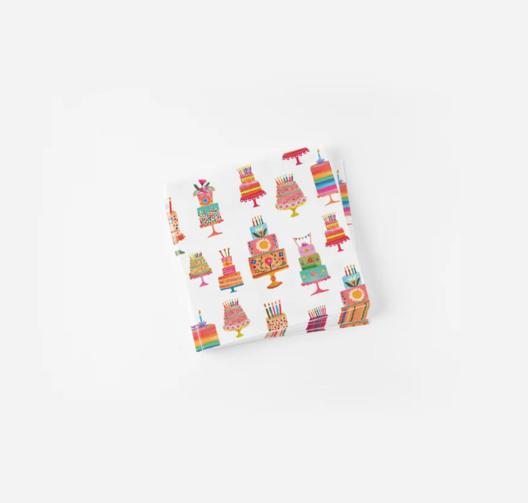 Birthday Cake Cocktail Napkins – Set of 20