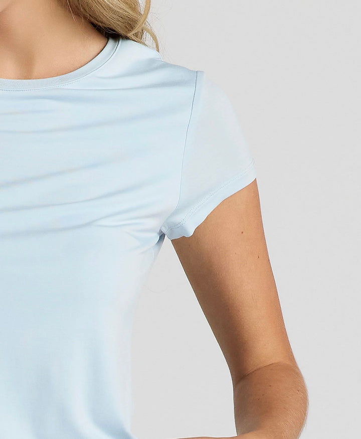 Basic Crew Tee in Sky