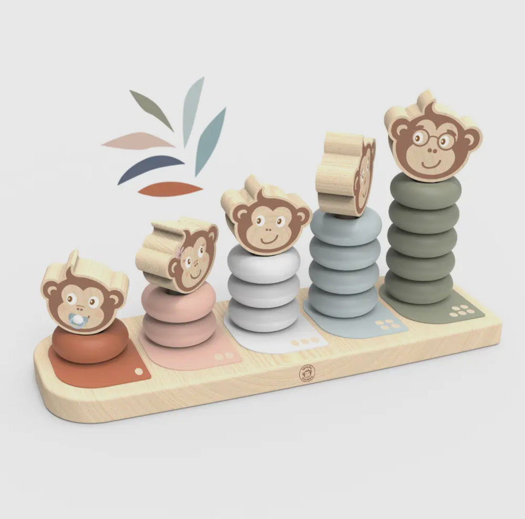 Monkey Family Stacking Toy