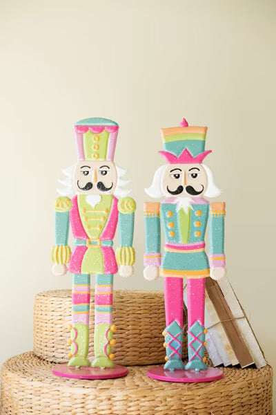 Merry & Bright Metal Nutcrackers