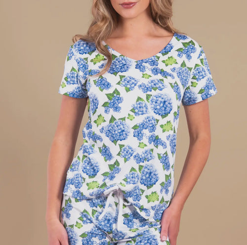 Blue Hydrangeas PJ Top