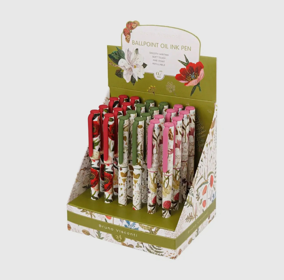 Botanical Ballpoint Oil Ink Pen