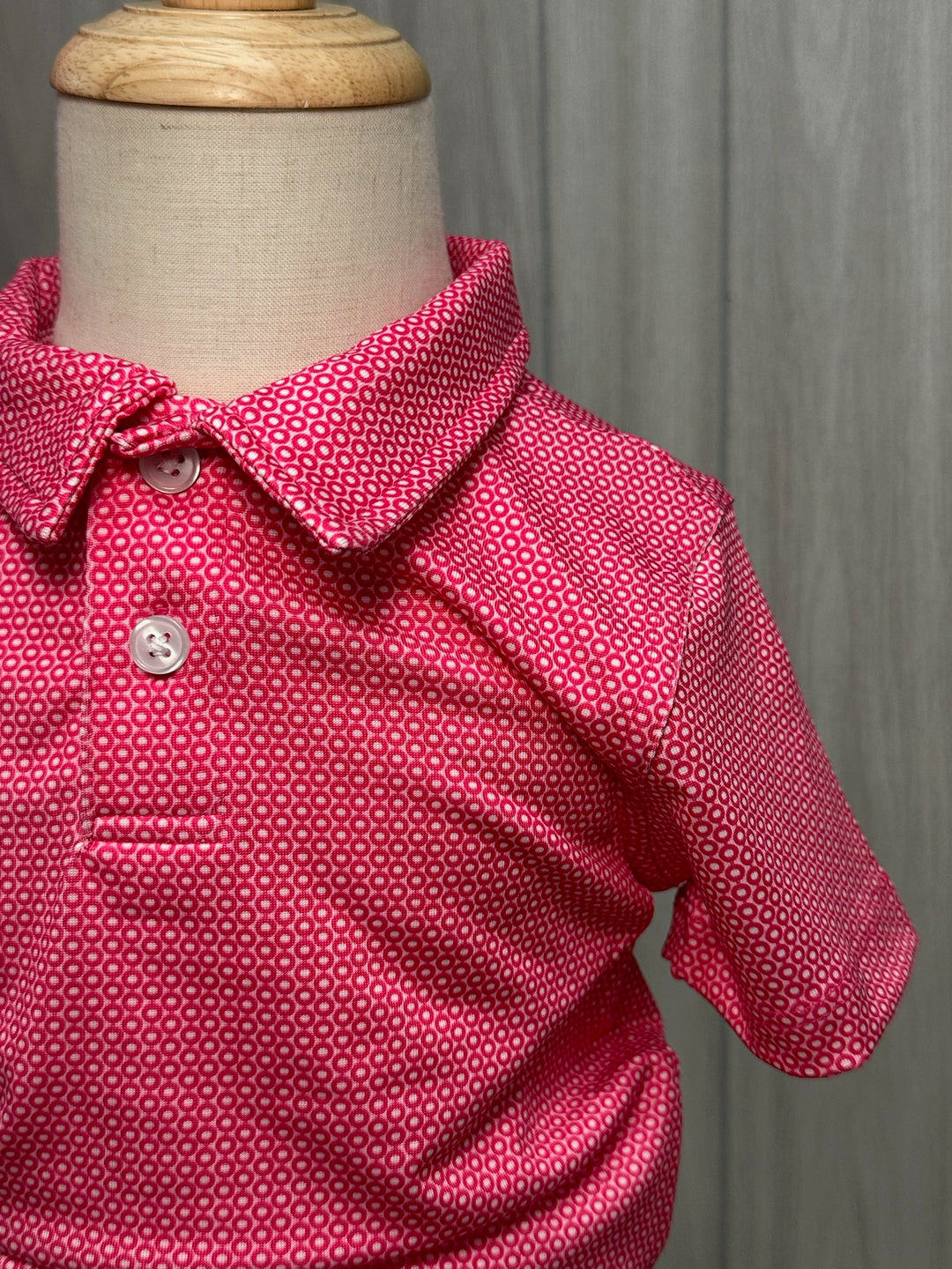 Bright Pink Circle Polo