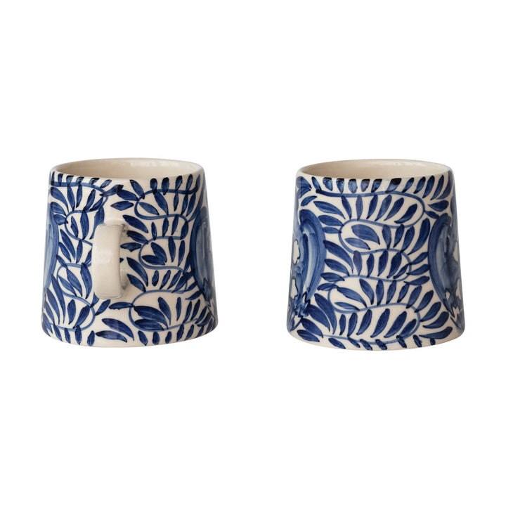 Blue Garden Stoneware Mug