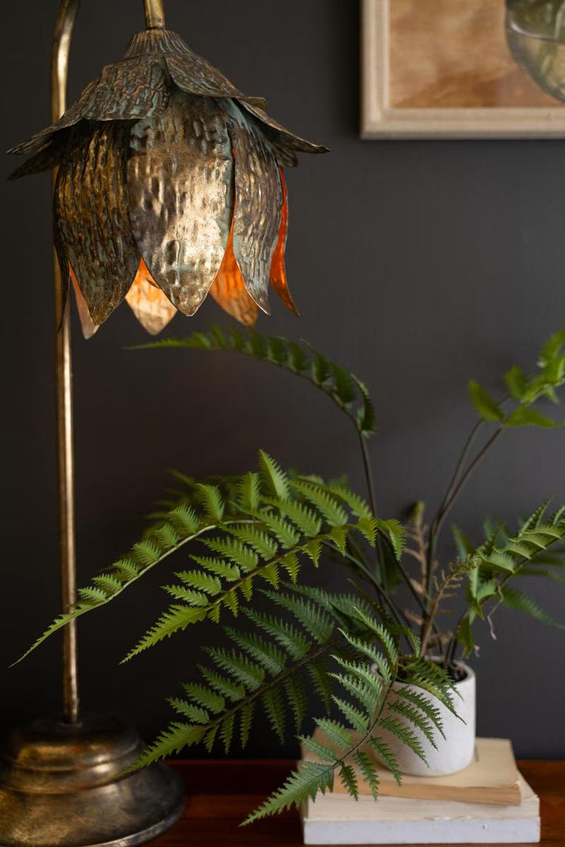 Brass Bloom Tulip Lamp