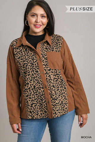 Leopard Corduroy Shacket