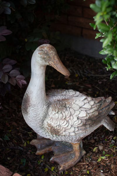Faux Concrete Garden Ducks