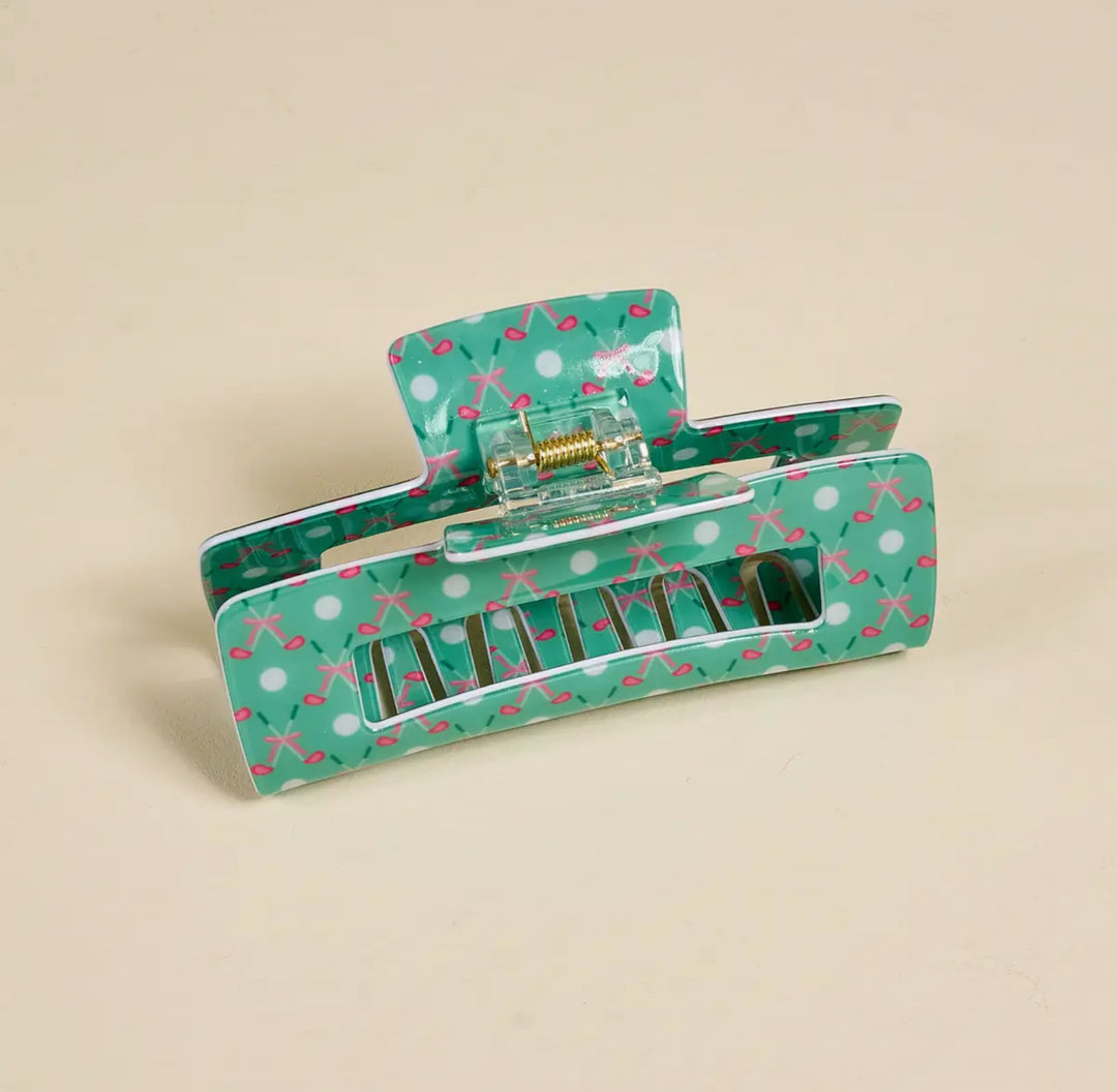 Tee Time Claw Hair Clip