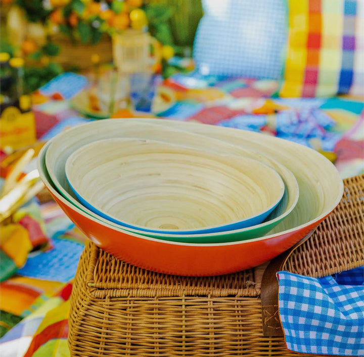 Coastal Color Bamboo Bowl