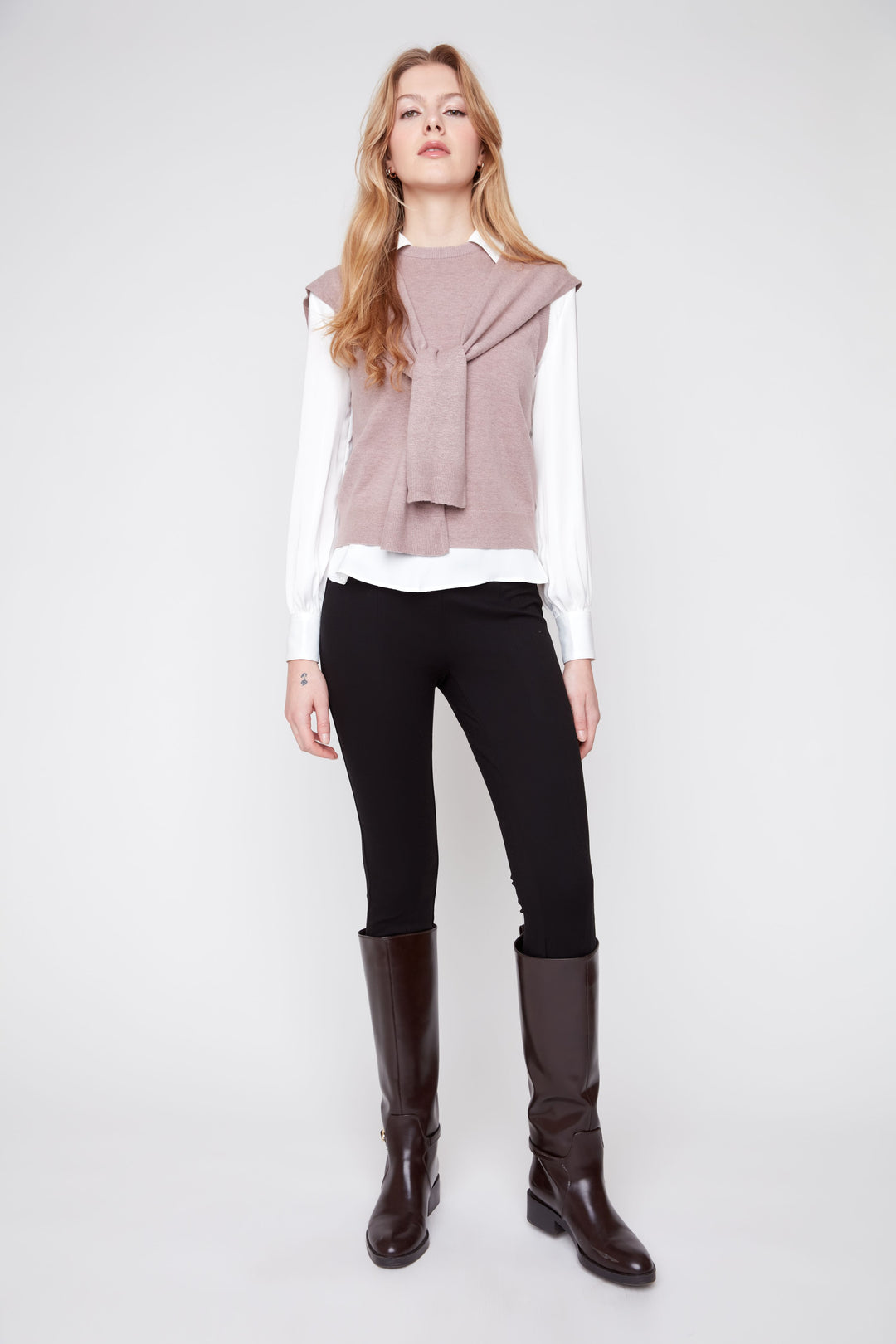 Rosewood Tie-Front Cardigan