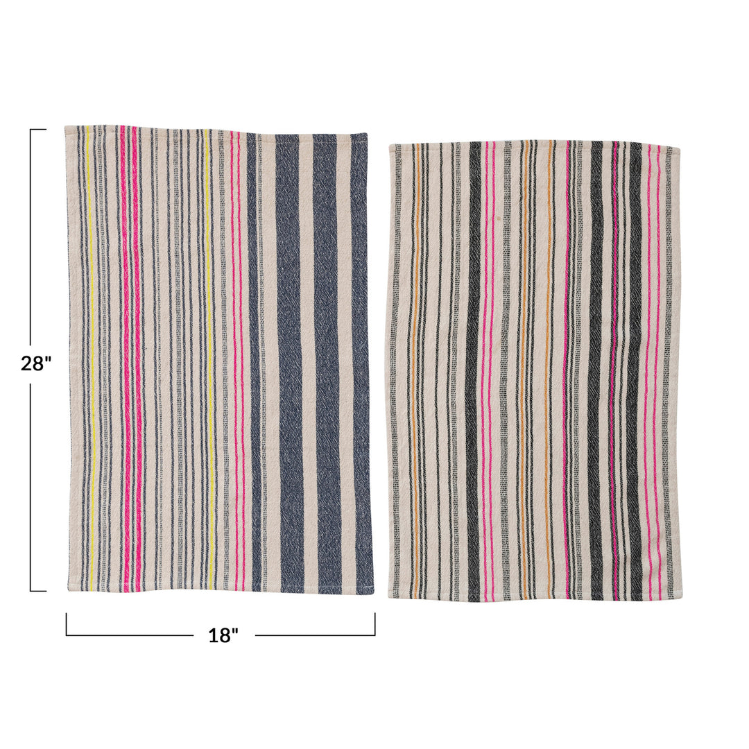 Pink Striped Variety Tea Towel