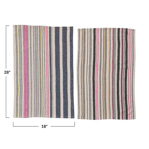 Pink Striped Variety Tea Towel