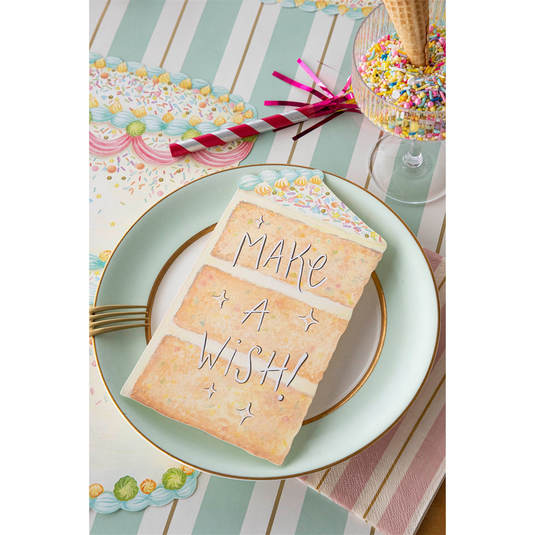 Celebration Cake Slice Table Accent